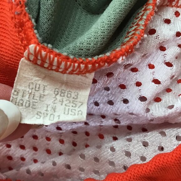 Patagonia Cycling Jersey Vtg Y2K Bike 1/2 Zip Short Sleeve Large USA Red Gray - Picture 10 of 10